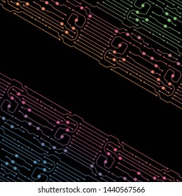 Circuit board illustration. Abstract circuit board background. Vector

