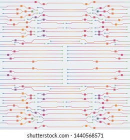 Circuit board illustration. Abstract circuit board background. Vector

