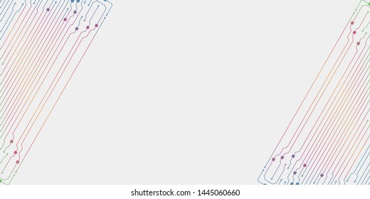 Circuit board illustration. Abstract circuit board background. Vector


