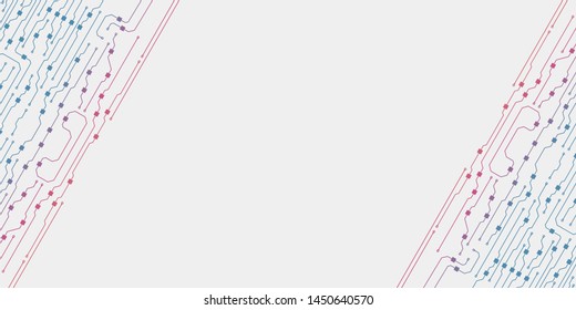Circuit board illustration. Abstract circuit board background. Vector