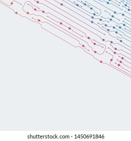 Circuit board illustration. Abstract circuit board background. Vector
