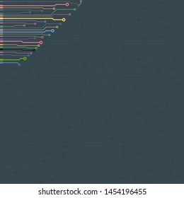 Circuit board illustration. Abstract circuit board background. Vector
