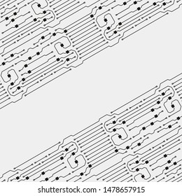 Circuit board illustration. Abstract circuit board background. Vector
