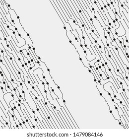Circuit board illustration. Abstract circuit board background. Vector