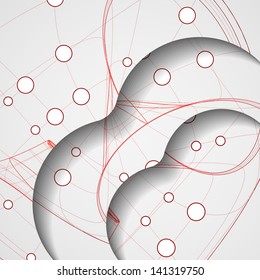 Circuit board illustration, digital composition.