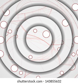 Circuit board illustration, digital composition.