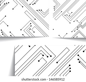 Circuit board illustration, digital composition.