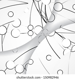 Circuit board illustration, digital composition.