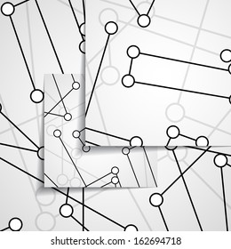 Circuit board illustration, digital composition.