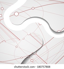 Circuit board illustration, digital composition.