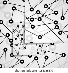 Circuit board illustration, digital composition.