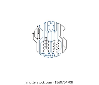 Circuit board illustration Technology vector