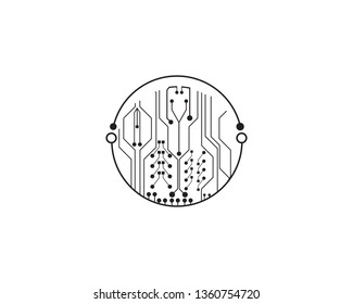 Circuit board illustration Technology vector