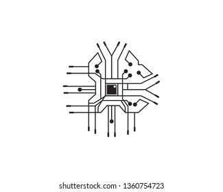 Circuit board illustration Technology vector