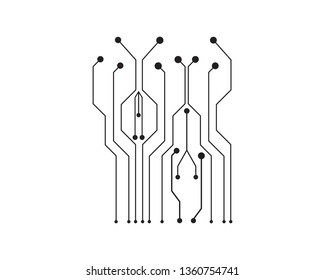 Circuit board illustration Technology vector