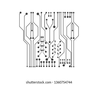Circuit board illustration Technology vector