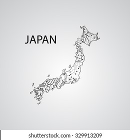 Circuit board Japan eps 10, vector elegant illustration