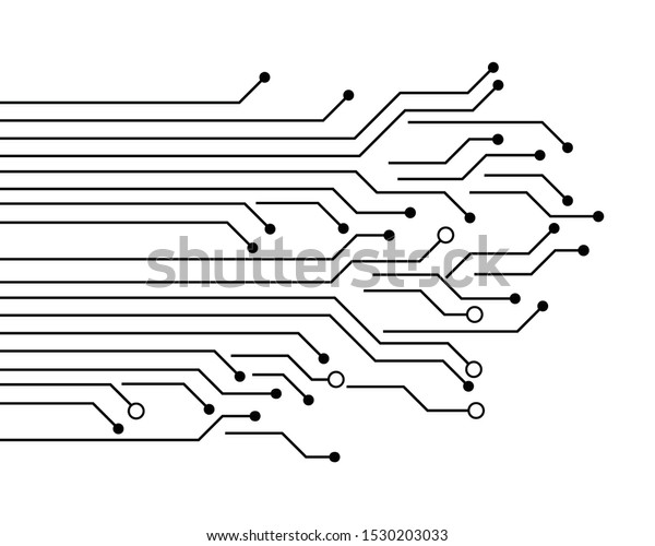 白い背景に回路基板レーン抽象的な通信テクノロジーベクター画像の背景イラスト のベクター画像素材 ロイヤリティフリー