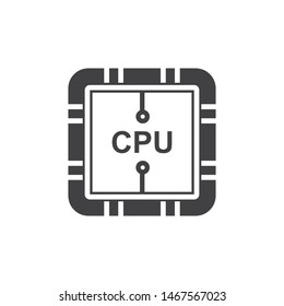 circuit board line,cpu,chip icon logo illustration vector design