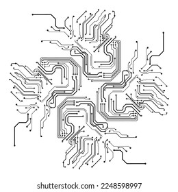 Schalttafellinien, Vektorgrafik. Textur der Digitaltechnik.