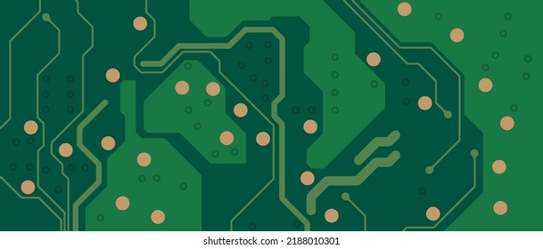 Circuit board. Motherboard. Blue technology background. 