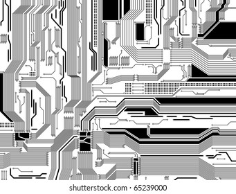 Circuit Board Pattern Stock Vector (Royalty Free) 65239000 | Shutterstock