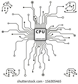 circuit board pattern. abstract technology circuit board vector background