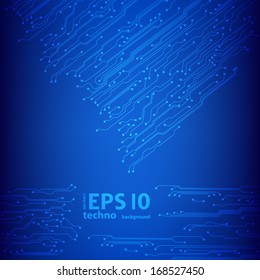 circuit board pattern. abstract technology hi-tech circuit board texture