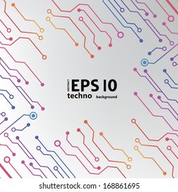 circuit board pattern. abstract technology hi-tech circuit board texture