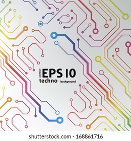 circuit board pattern. abstract technology hi-tech circuit board texture