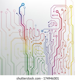 circuit board pattern. abstract technology hi-tech circuit board texture