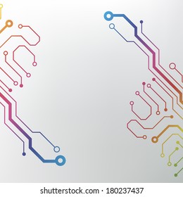 circuit board pattern. abstract technology circuit board vector background 