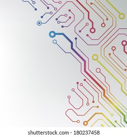 circuit board pattern. abstract technology circuit board vector background 