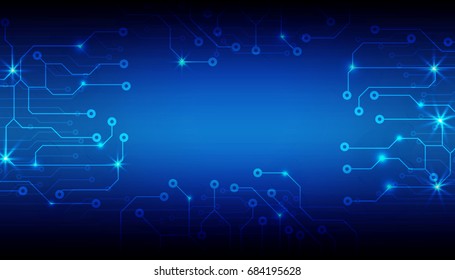 Circuit Board Pattern Design Technology On Stock Vector (Royalty Free ...