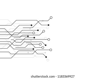 White Technology Background Circuit Diagrams Stock Vector (Royalty Free ...