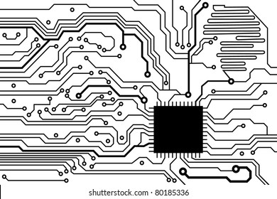 circuit board pattern. vector illustration. eps10