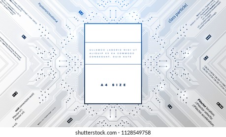 Schalttafel mit Programmiercode-Hintergrund. Konzeption von Futuristischen Technologien Eps10 Vektorgrafik