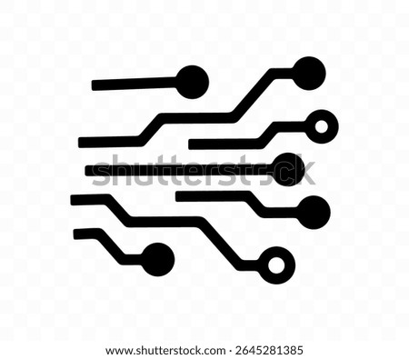 Circuit board, circuit, schematic and circuitry, graphic design. Electronics, pcb, chip and microcontroller, vector design and illustration