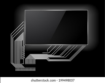 Circuit board with screen