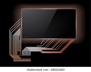 Circuit board with screen