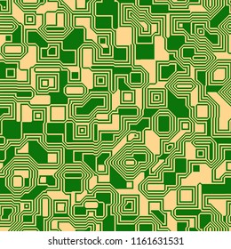 Circuit board seamless vector background