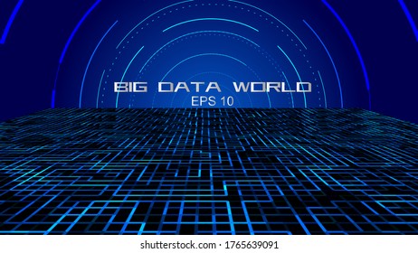 Circuit board circuit space, big data electronic communication technology background.