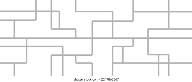 Circuit board system connected grid lines background template. Technology linked virtual database graphic vector.	