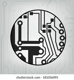 ?bstract circuit board techno background. EPS10 vector illustration pattern