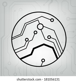 ?bstract circuit board techno background. EPS10 vector illustration pattern