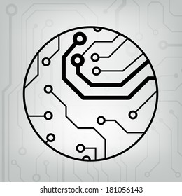 ?bstract circuit board techno background. EPS10 vector illustration pattern