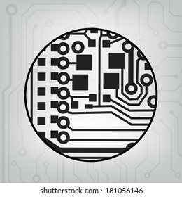 ?bstract circuit board techno background. EPS10 vector illustration pattern