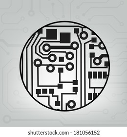 ?bstract circuit board techno background. EPS10 vector illustration pattern