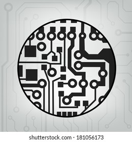 ?bstract circuit board techno background. EPS10 vector illustration pattern