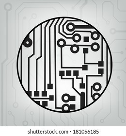 ?bstract circuit board techno background. EPS10 vector illustration pattern